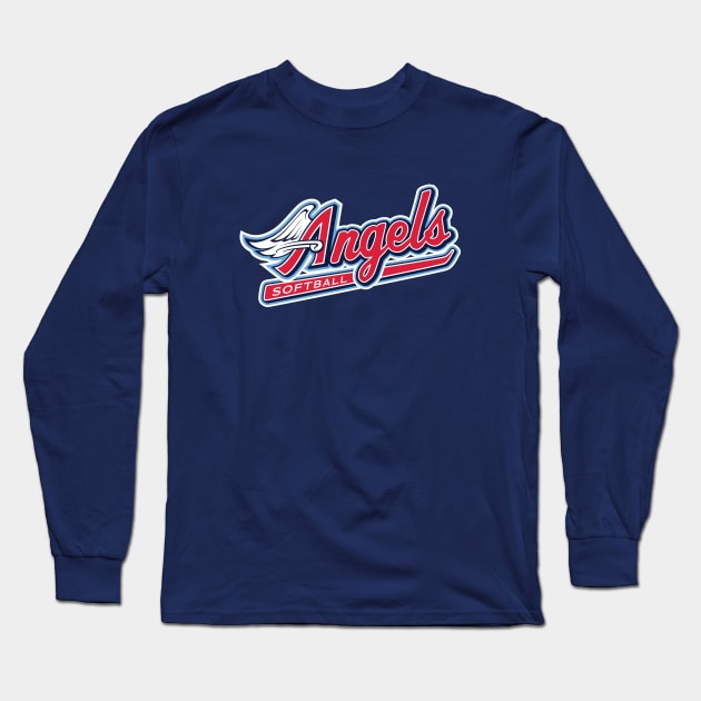 Angels Softball team script Long Sleeve T-Shirt by SHAngelsShop